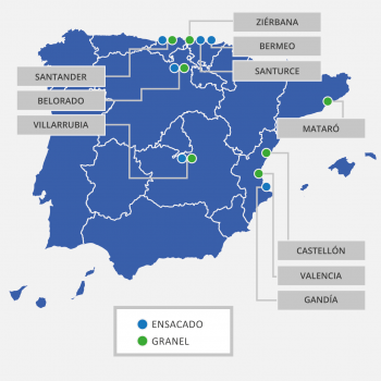 mapa almacenes